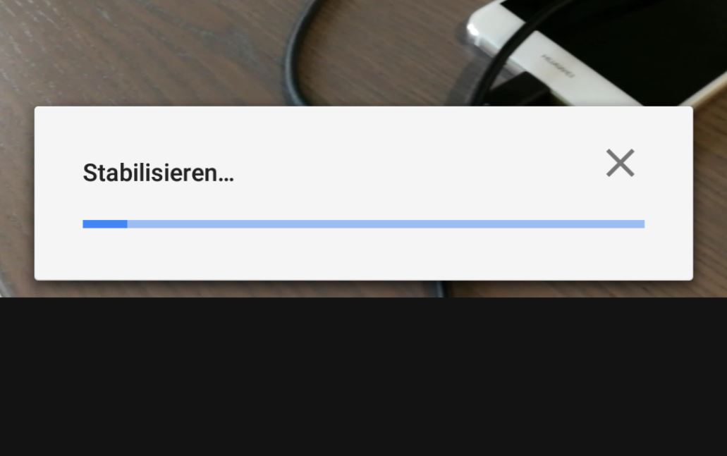 Google Fotos Videostabilisierung