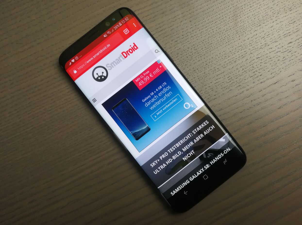 Samsung Galaxy S8 Header
