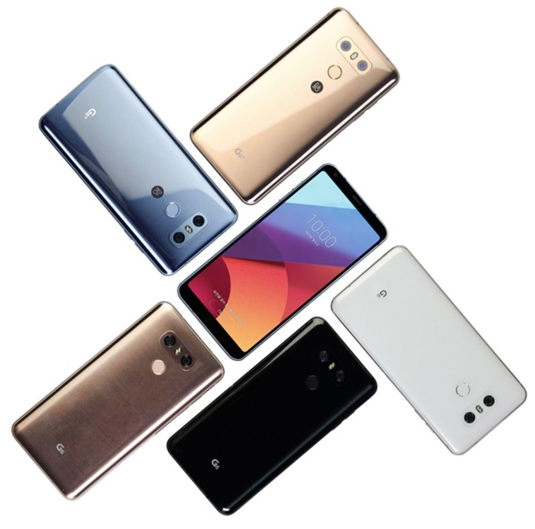 LG G6 Farben Blau Gold