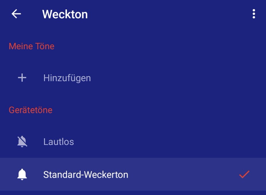 google uhr klingelton hinzufügen