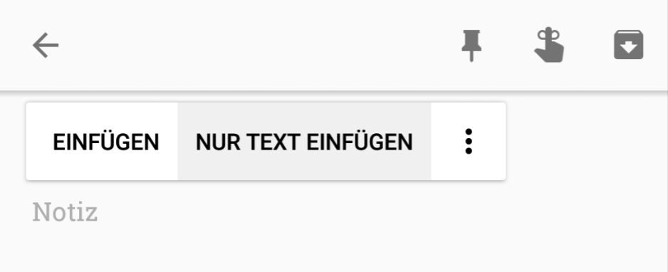 Android 8 Text ohne Formatierung