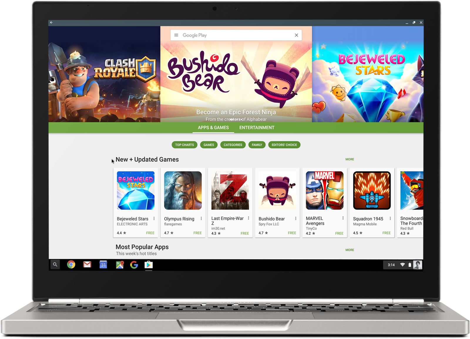 Chromebook mit Google Play Store Header 2017