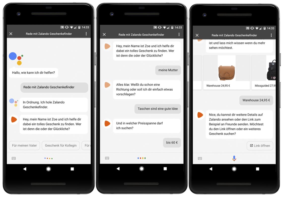 Zalando Actions on Google
