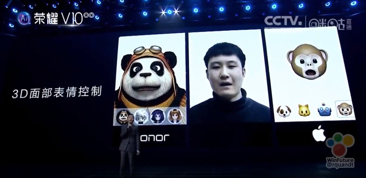 Huaweis Nachbau von Apples Face ID und Animoji