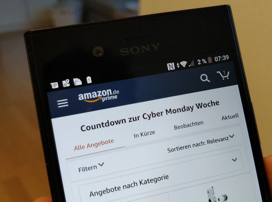 Cyber Monday Woche Amazon 2017 Header