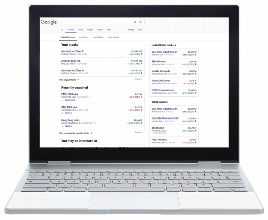 Google Finance Update November 2017