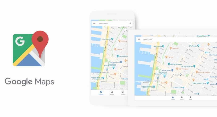 Google Maps Header
