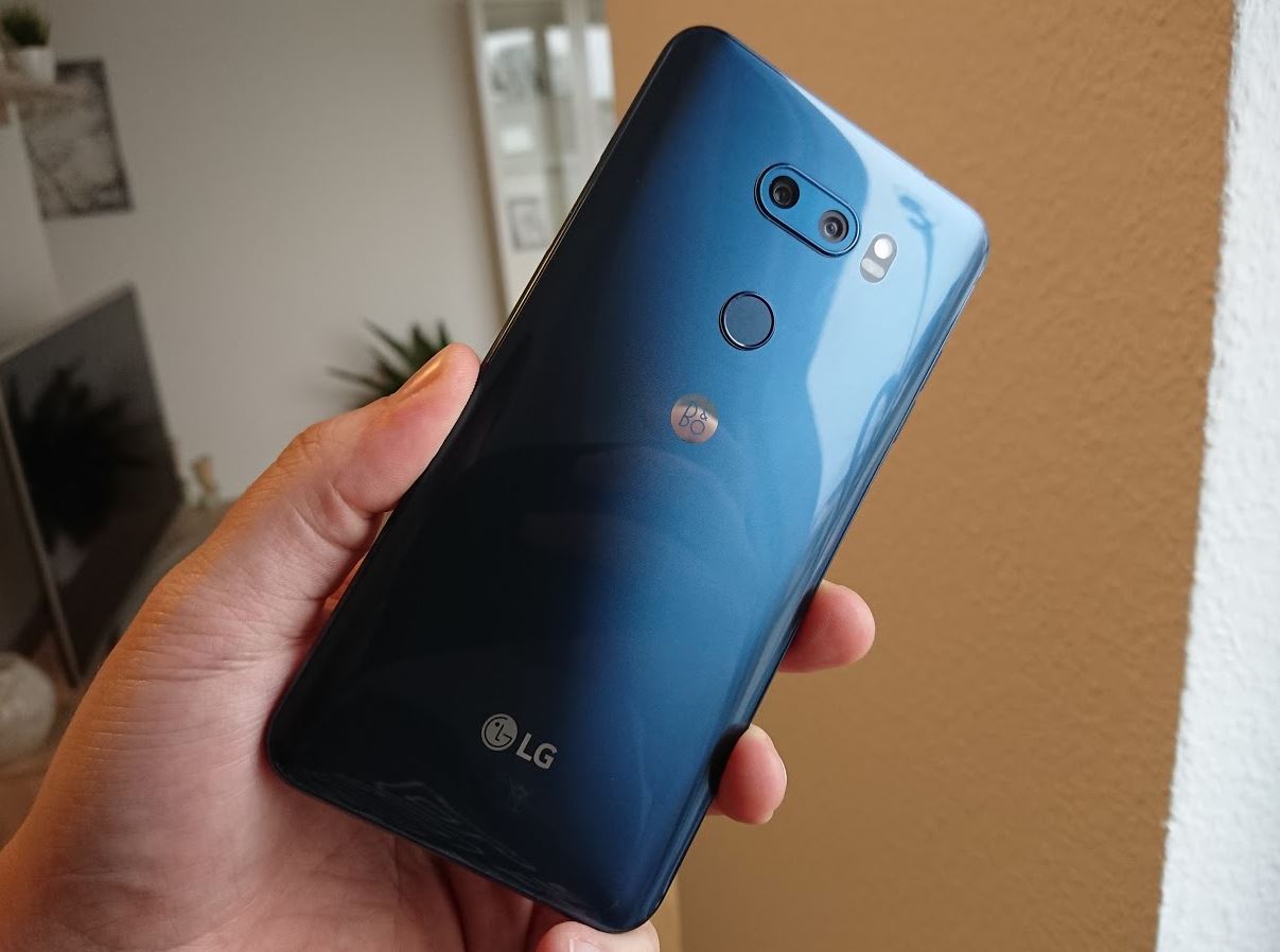 LG V30 Blau Rückseite Testbericht