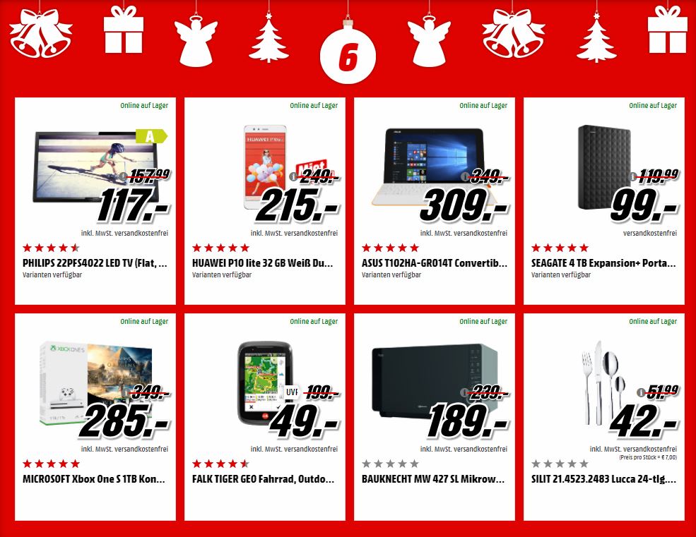 MediaMarkt Adventskalender 6 Dezember 2017