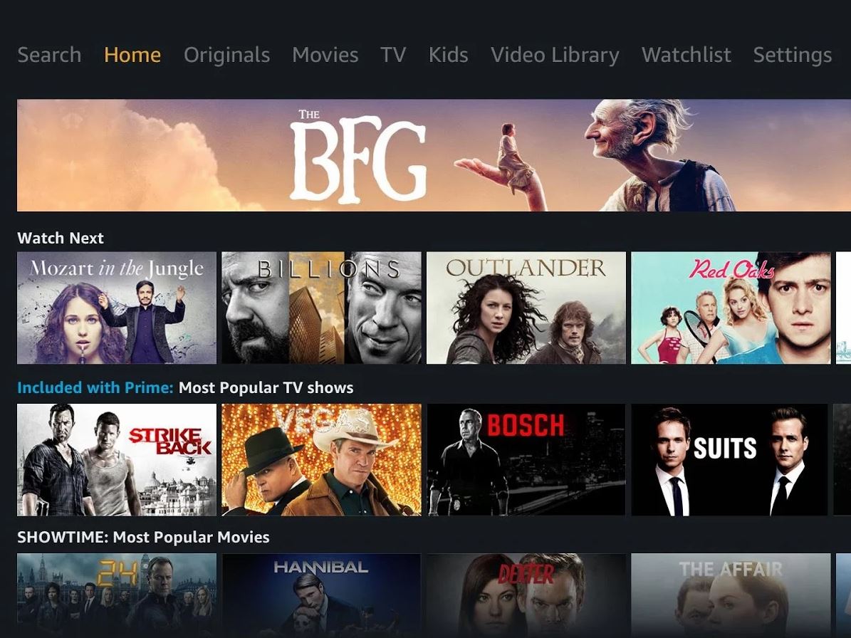 Aamzon Prime Video Android TV