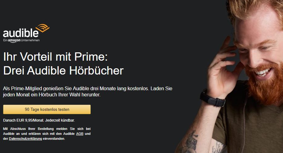 Audible drei Monate kostenlos
