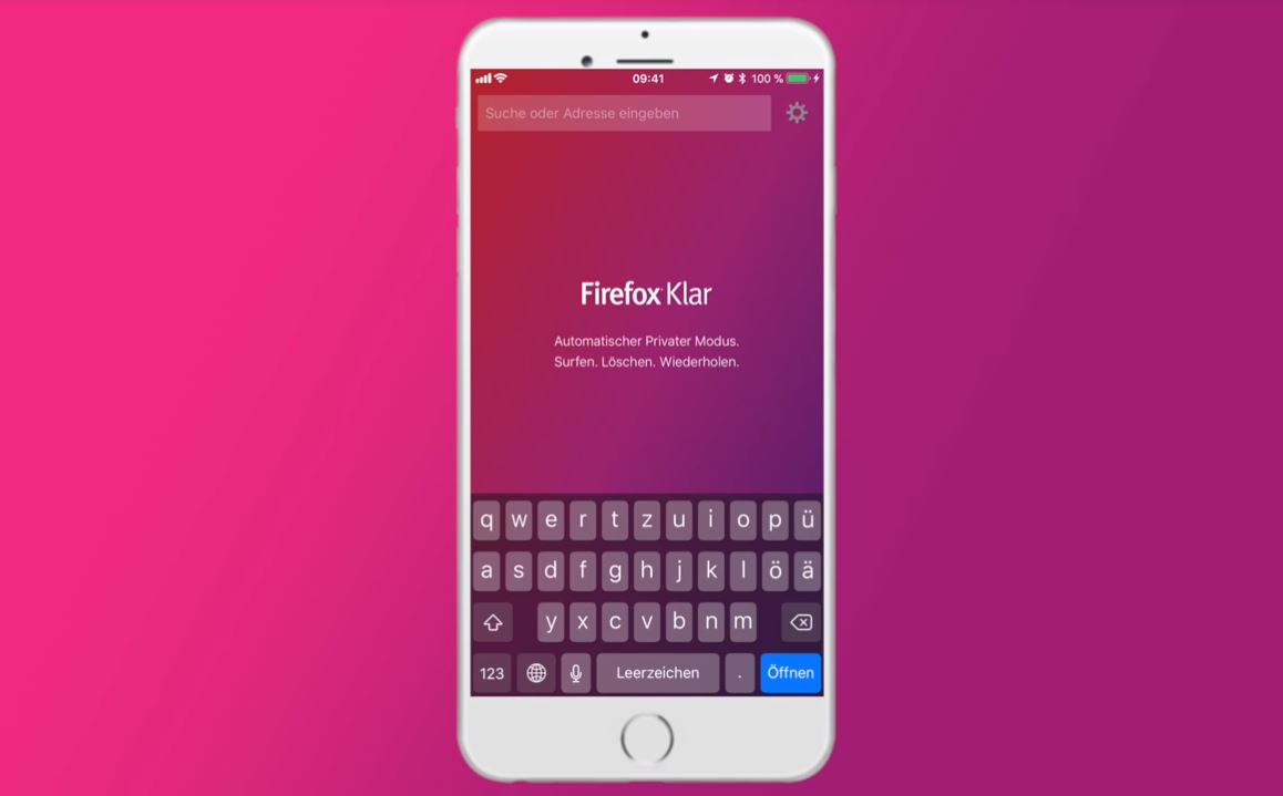 Firefox Klar Header