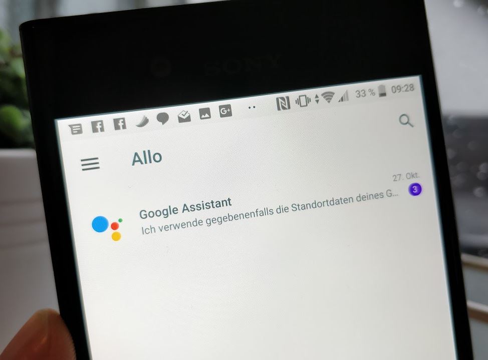 Google Allo Header