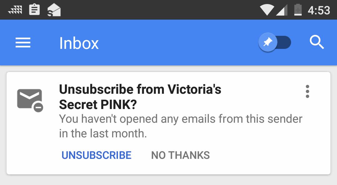 Inbox Newsletter Funktion Dezember 2017