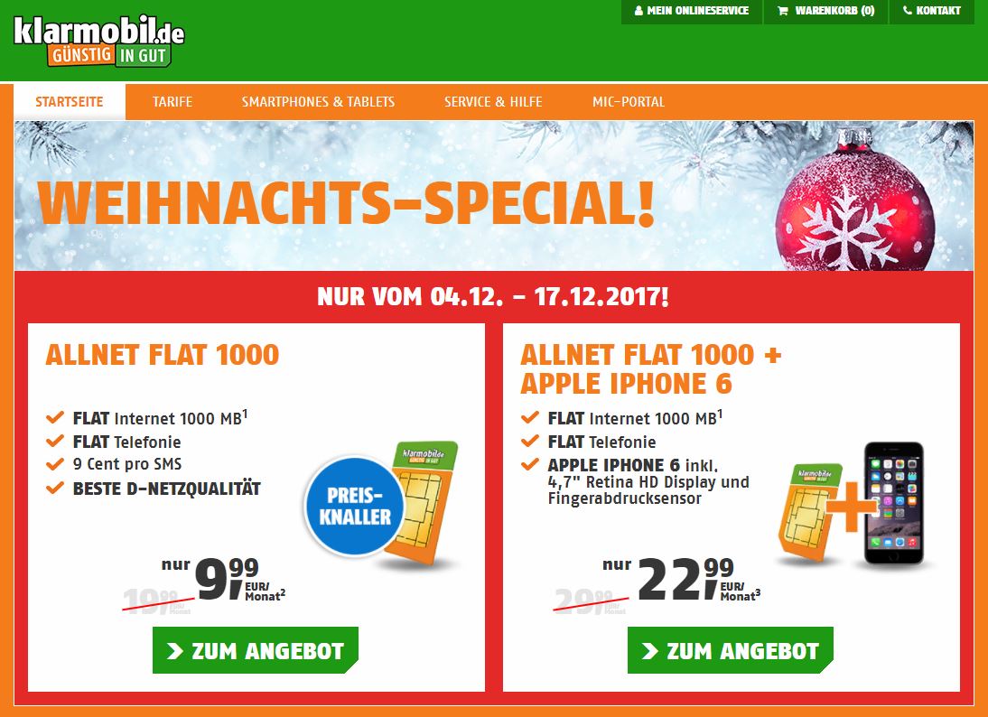 Klarmobil Dezember 2017 Special