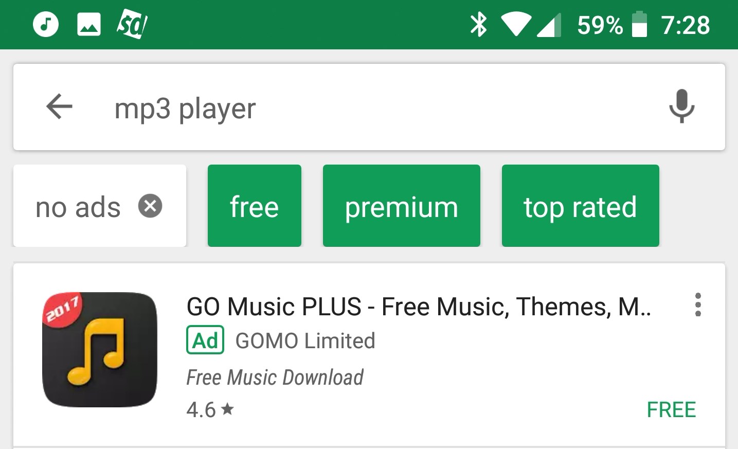 Neue Play Store Filter Dezember 2017