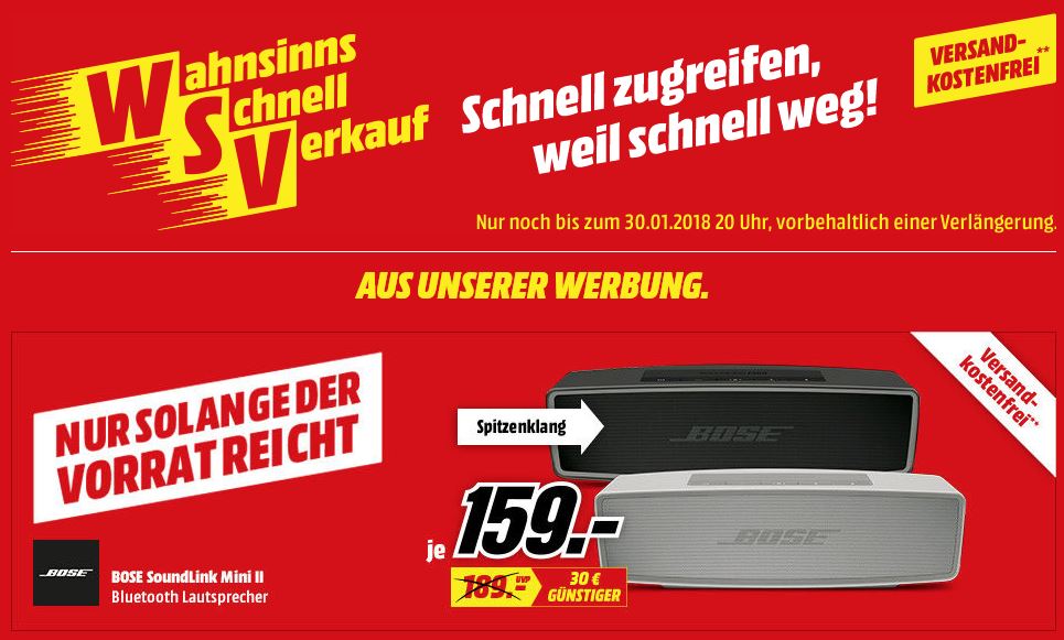 MediaMarkt WSV BOSE SoundLink II