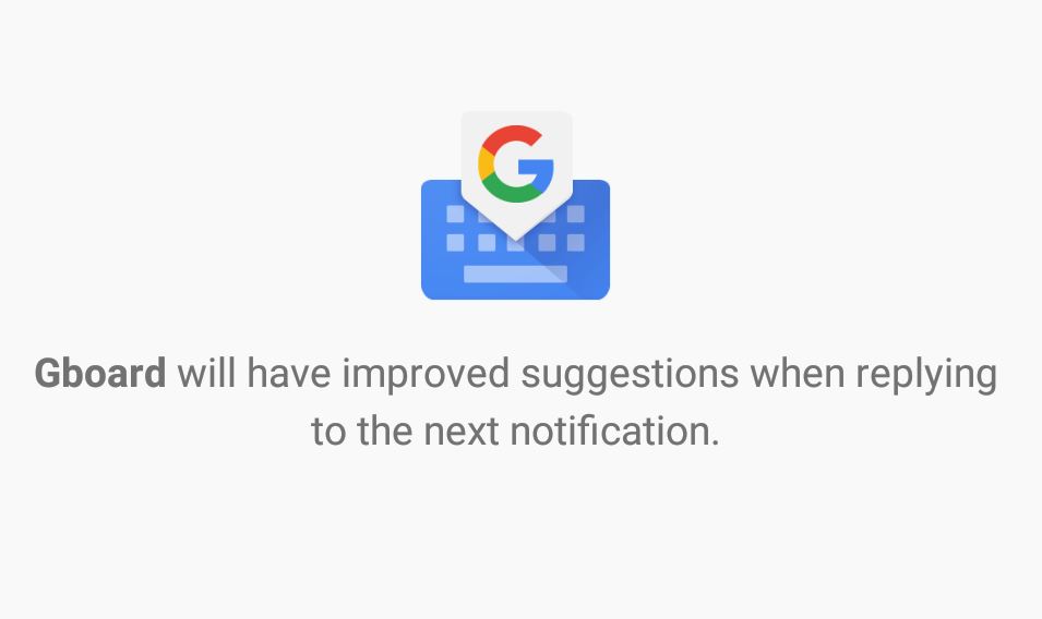 Gboard Smart Replay Notifications