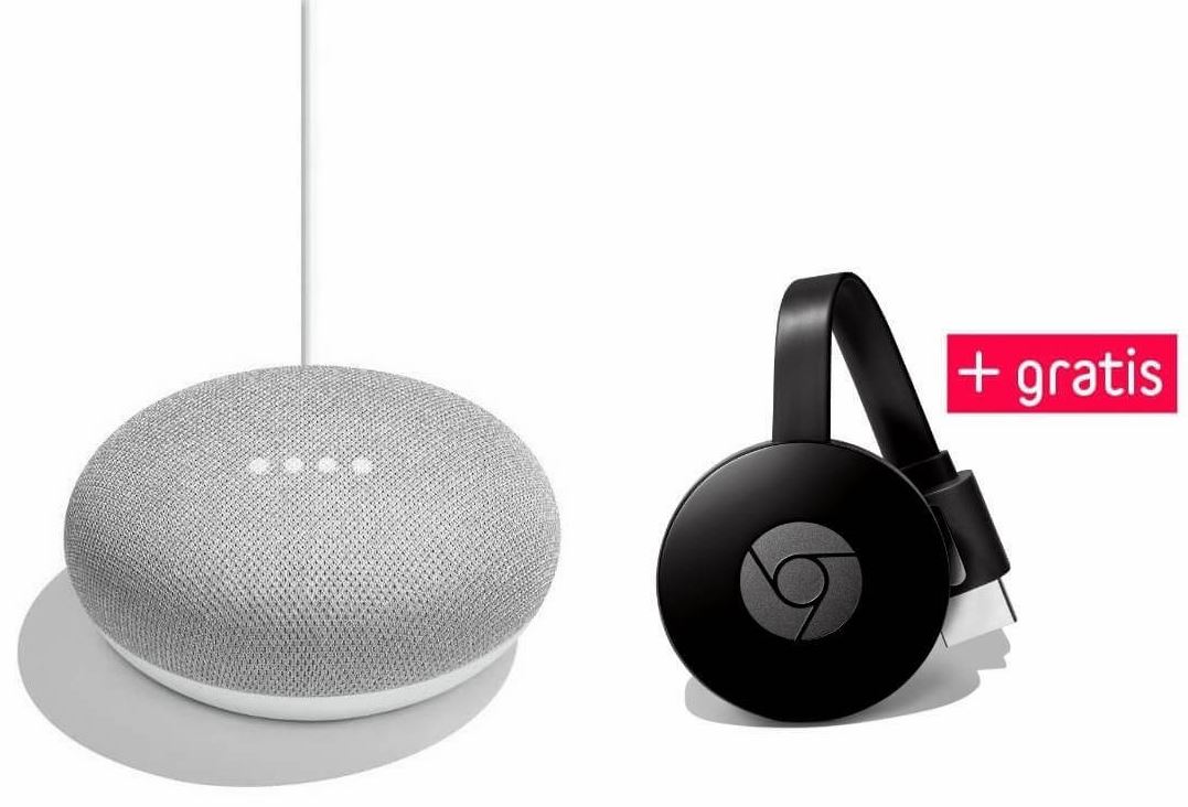 Google Home Mini plus Chromecast gratis