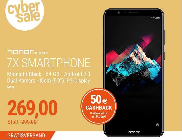 Honor 7X Cyber Sale