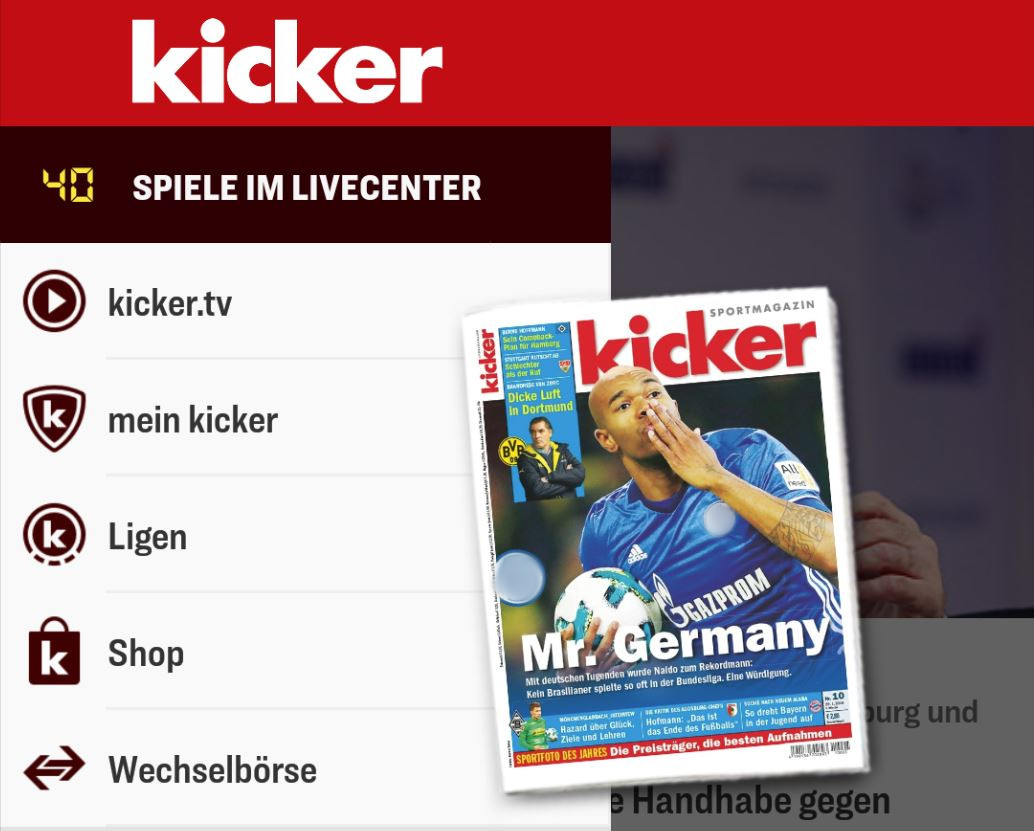 kicker App Header