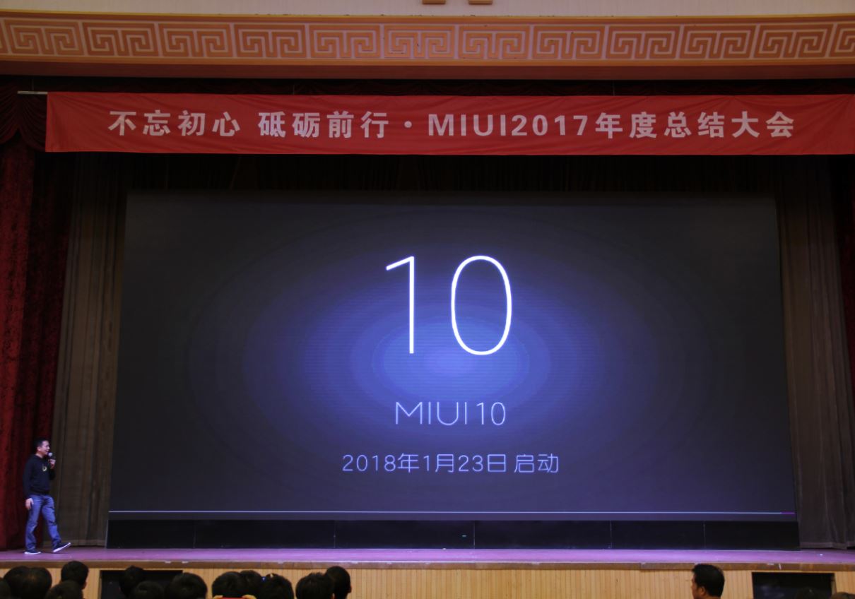 MIUI 10 Ankündigung