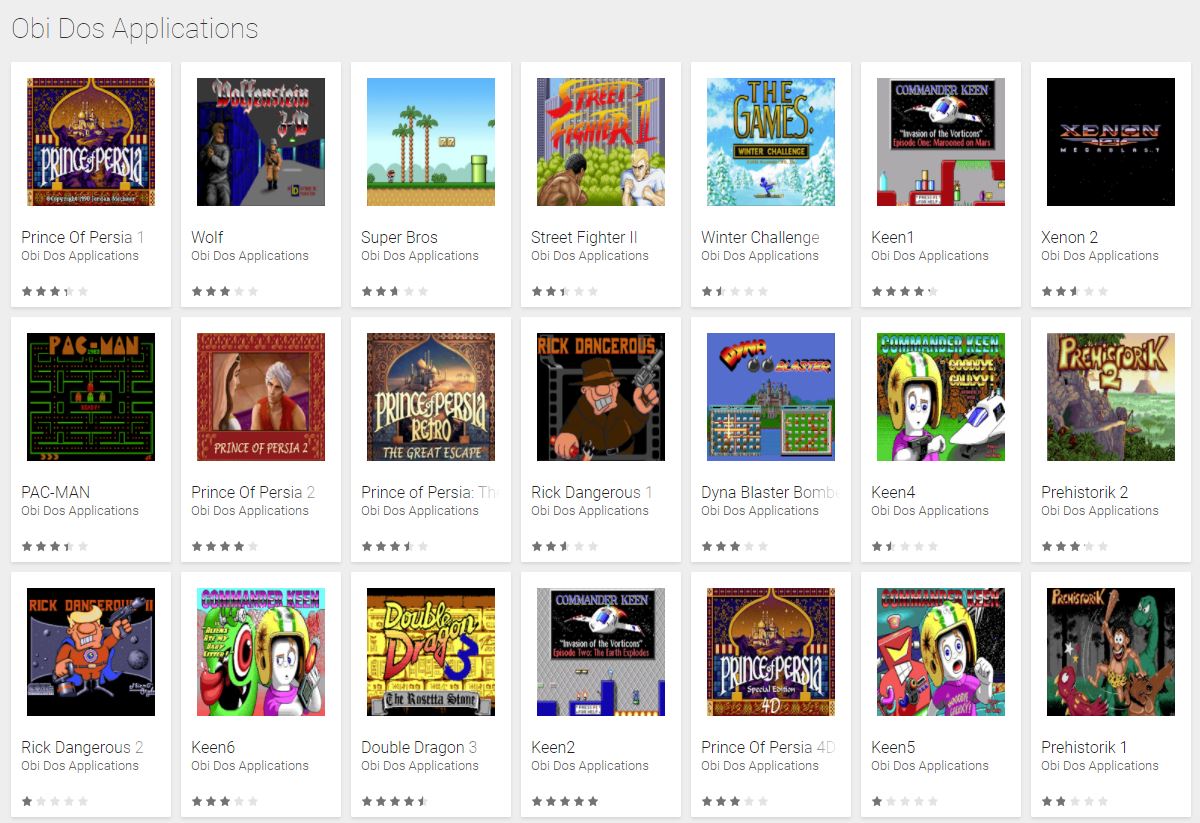 Obi Dos im Google Play Store