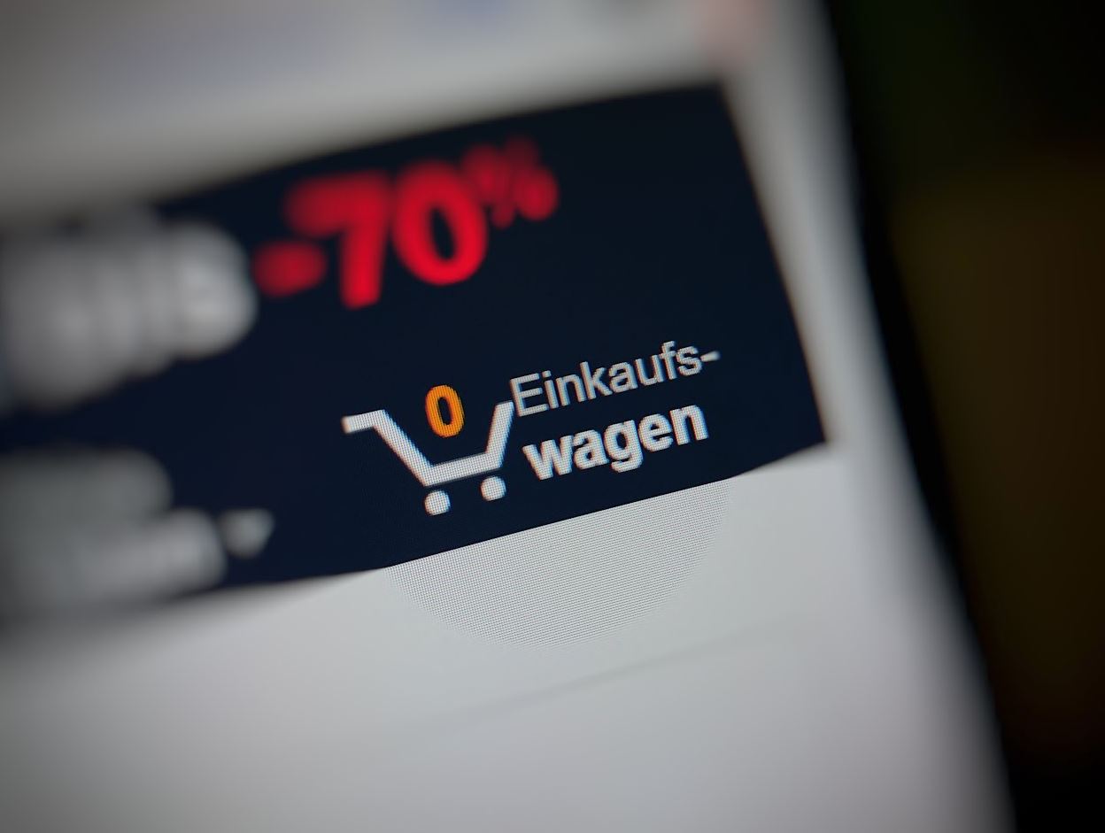 Online Shopping Warenkorb Header