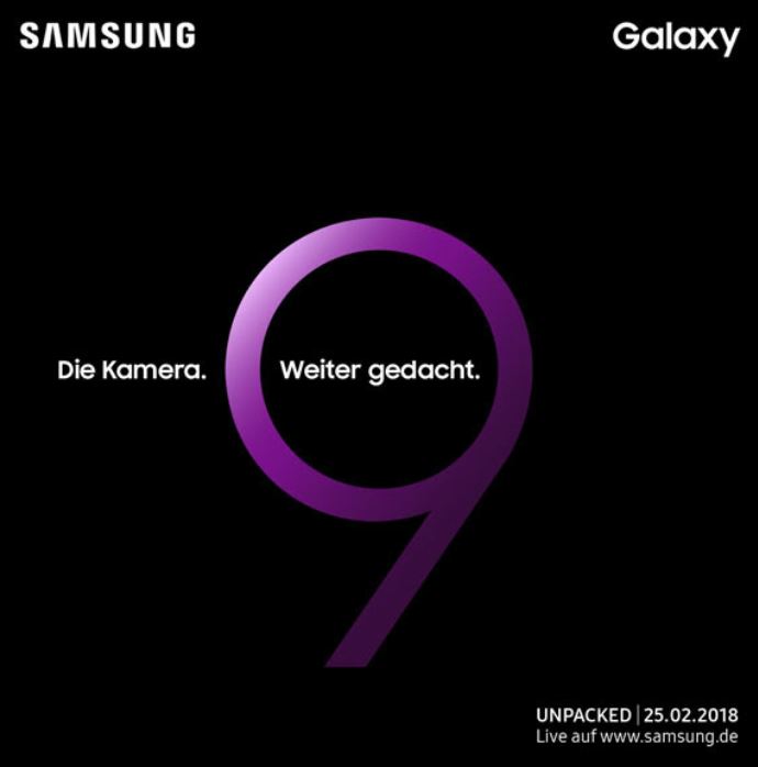 Samsung Galaxy S9 Teaser Event Februar 2018