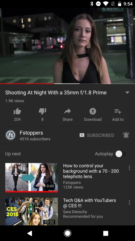 YouTube Dark Mode Leak
