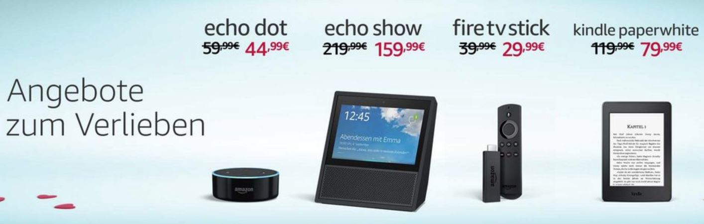 Amazon Angebote zum Verlieben