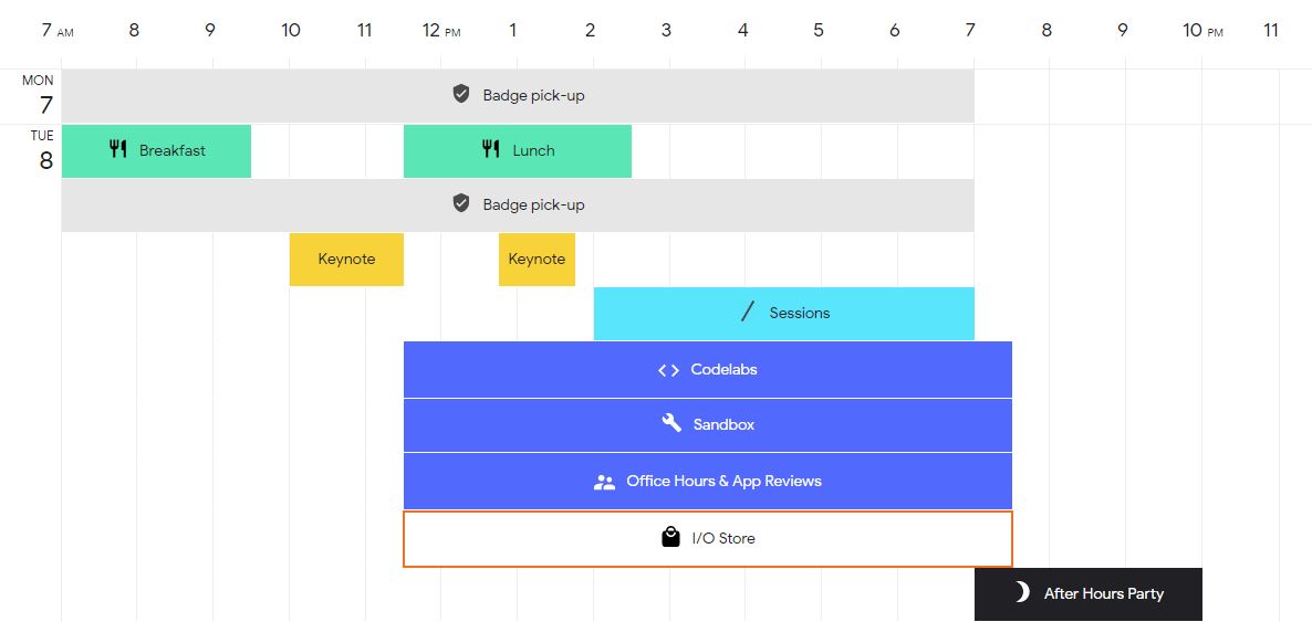 Google IO 2018 Agenda