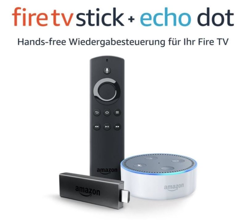 Amazon Fire TV Stick plus Echo Dot Bundle