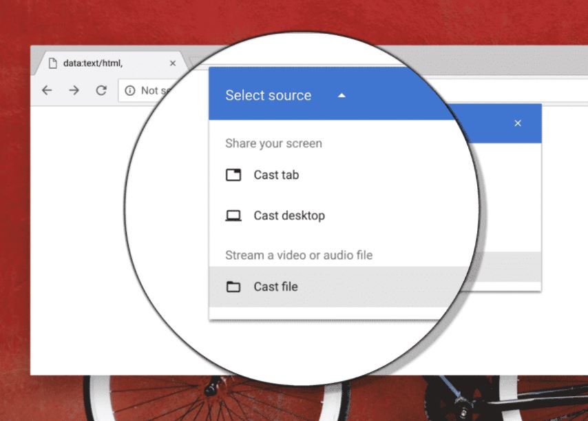 cast file chrome screenshot