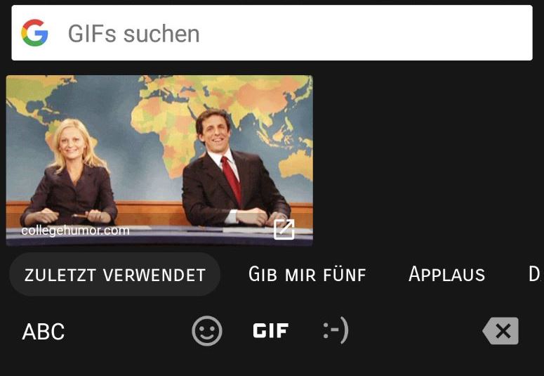 Gboard GIF Suche