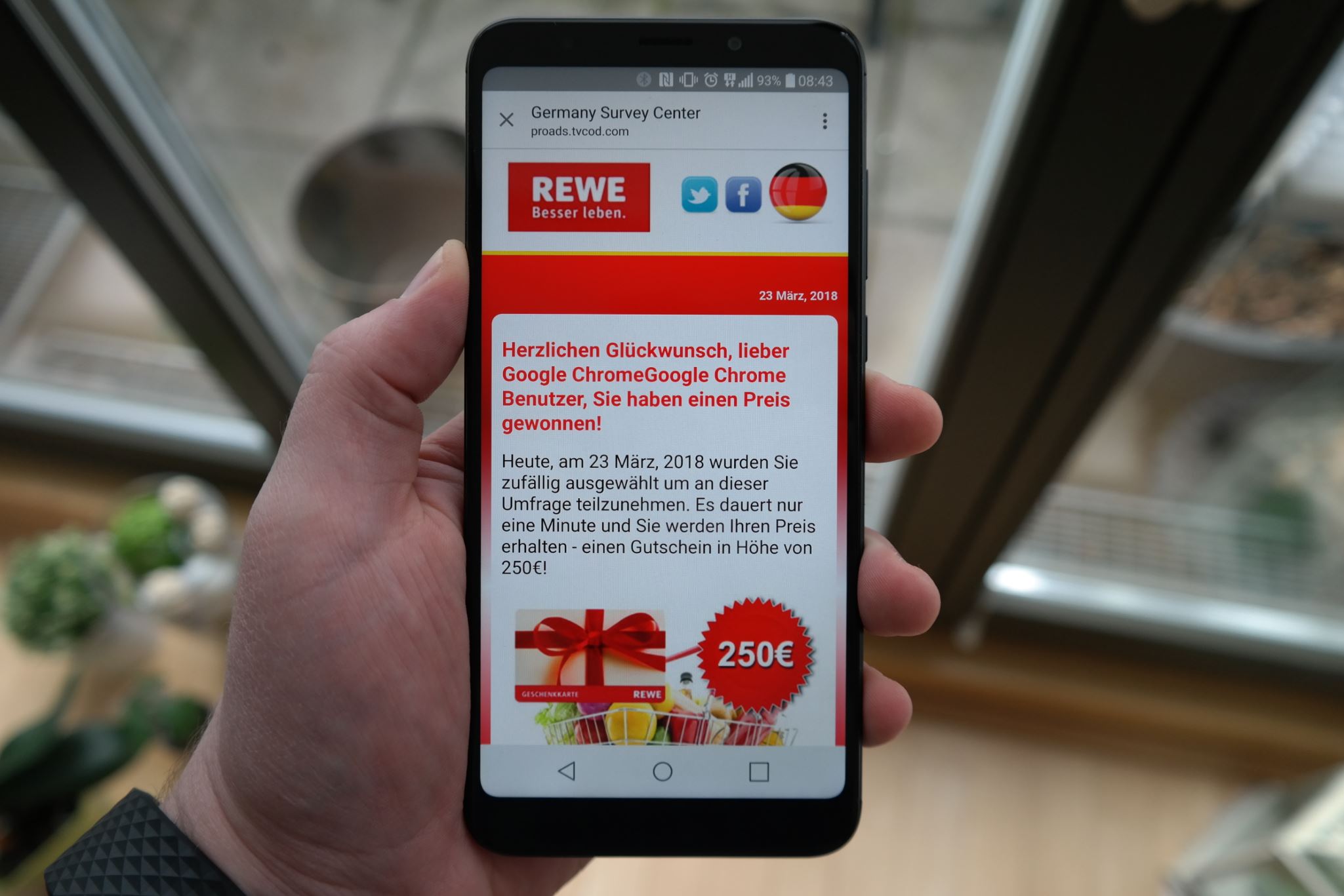 Redirect Ad Google Rewe Beispiel
