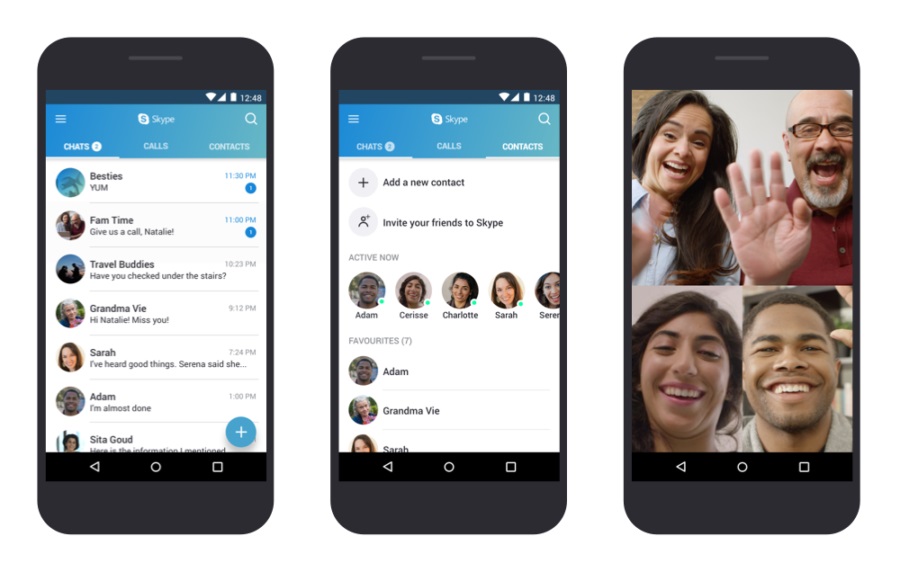 Skype Screenshots Android Smartphone