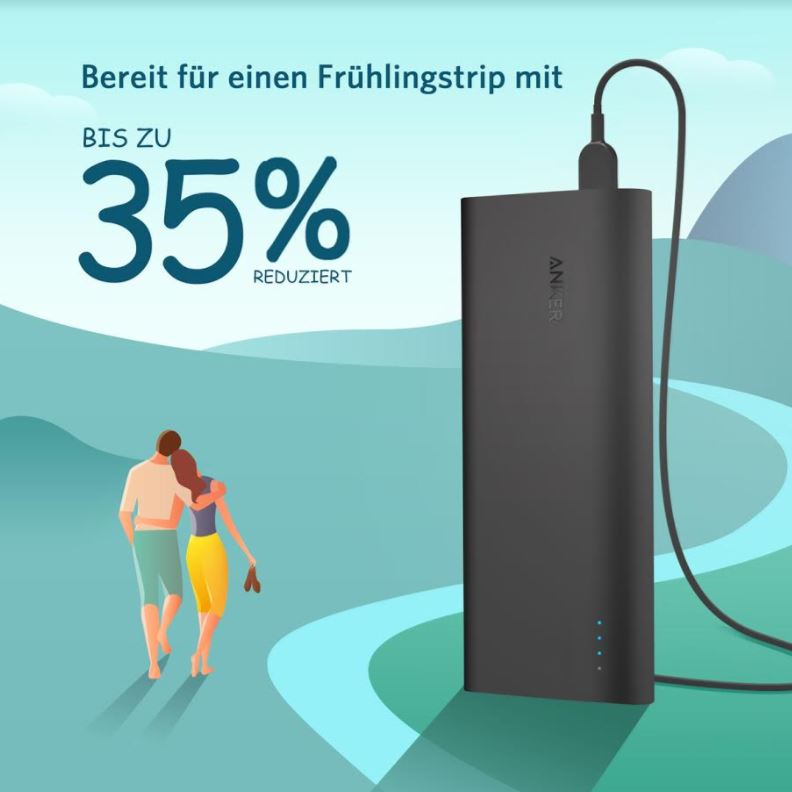 Anker Frühling Angebote 35 Prozent 2018