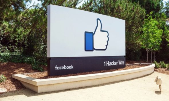 Facebook Like Button Sign Head Quarter Header