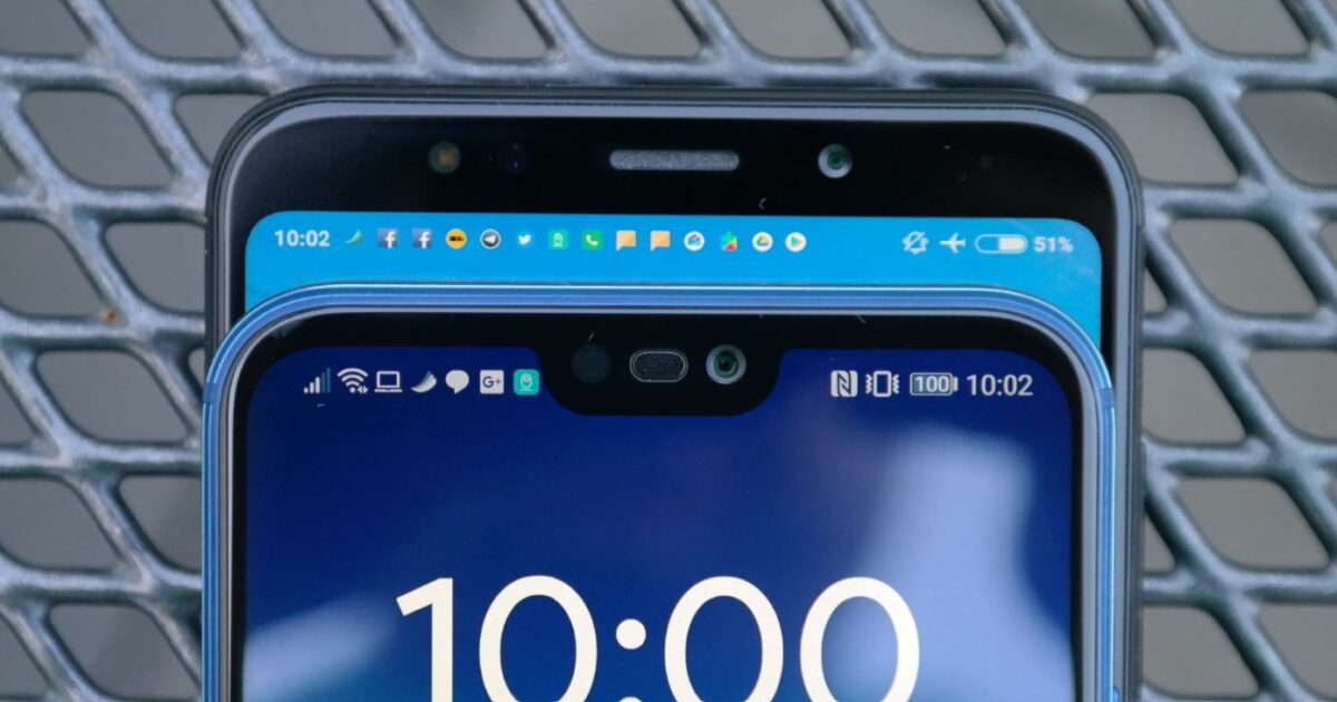 Huawei P20 lite Redmi 5 Plus Display-Notch Vergleich