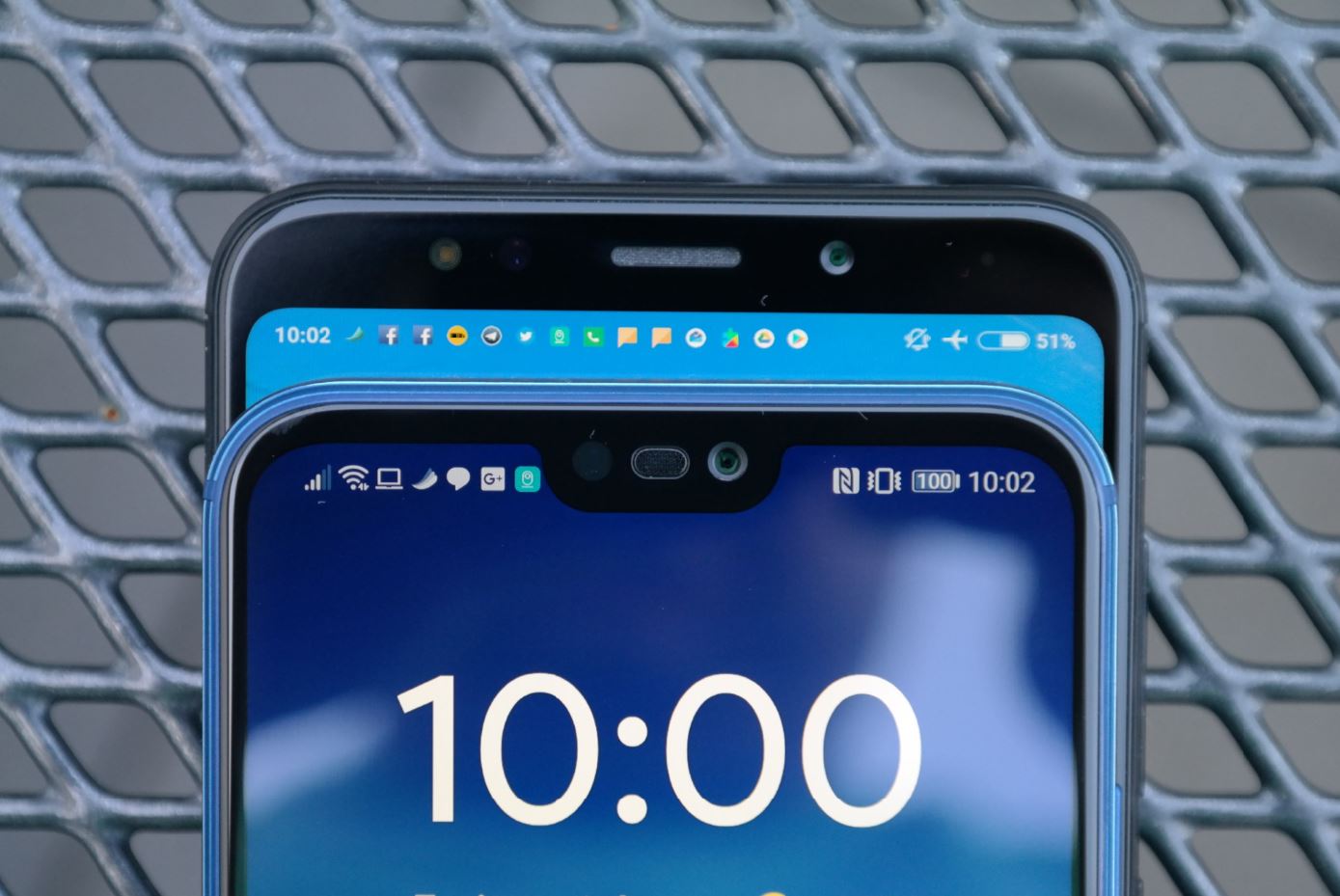 Huawei P20 lite Redmi 5 Plus Display-Notch Vergleich