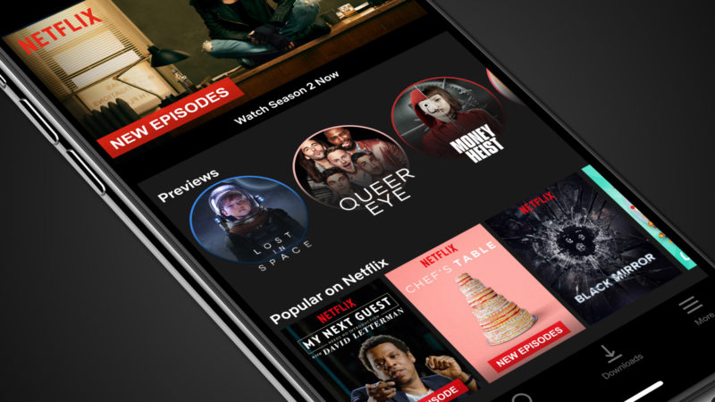 Netflix Mobile Preview Header
