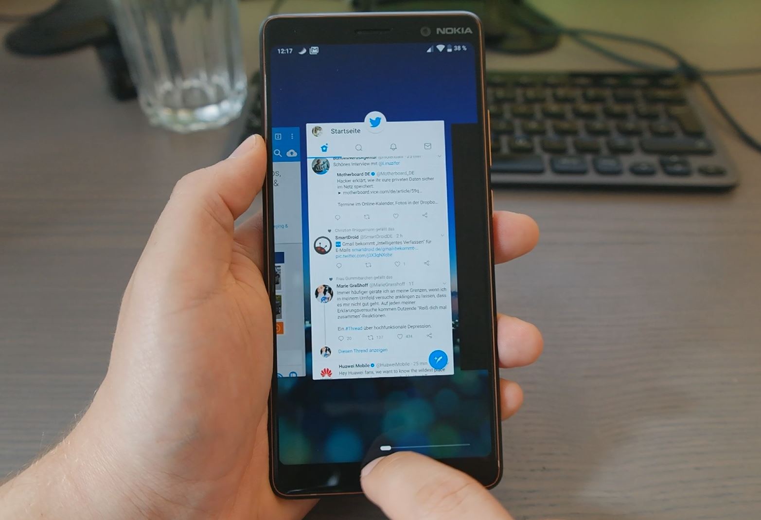 Android P Gestensteuerung Header