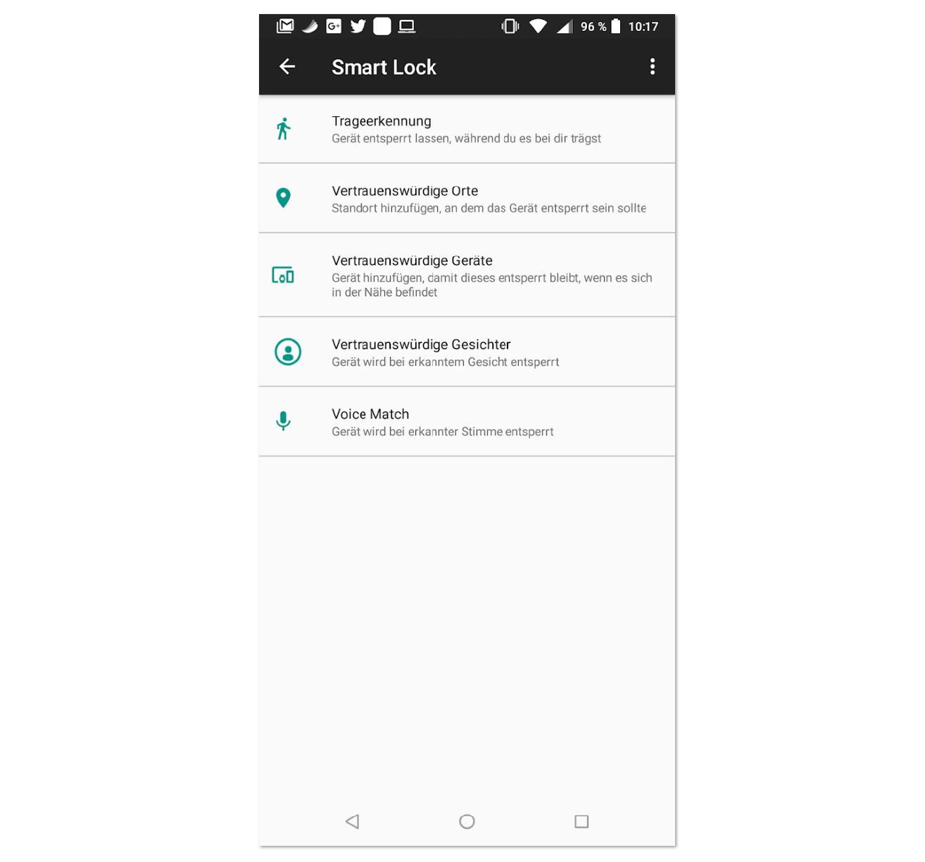 Android Smart Lock Screenshot Header
