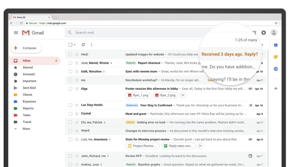 Gmail E-Mail Erinnerung