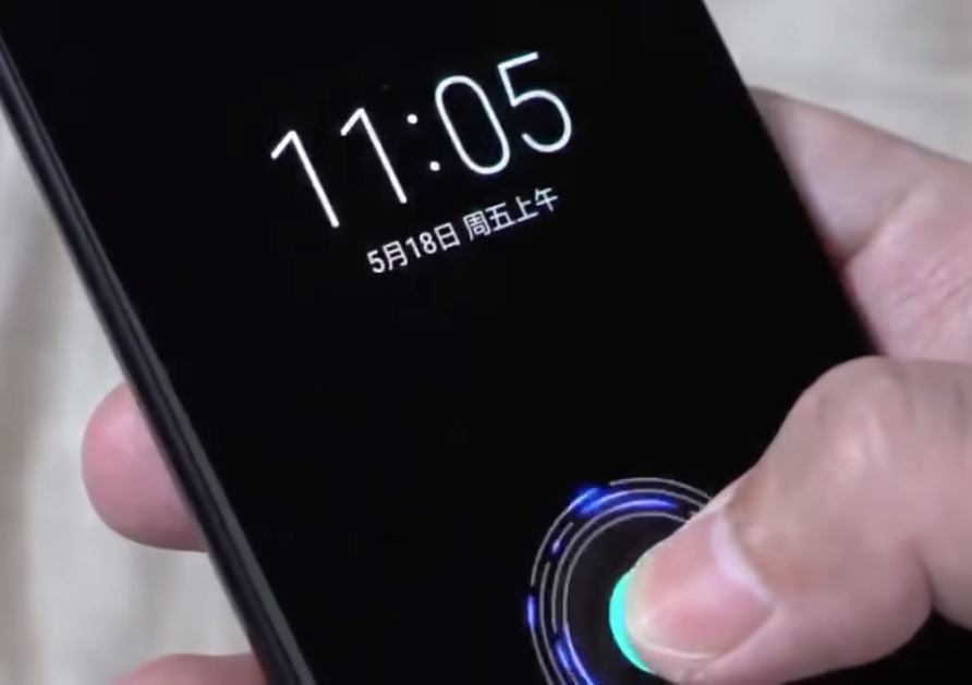 Mi 8 Fingerabdrucksensor
