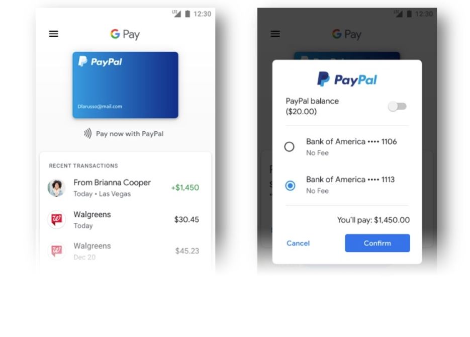 PayPal Google Pay