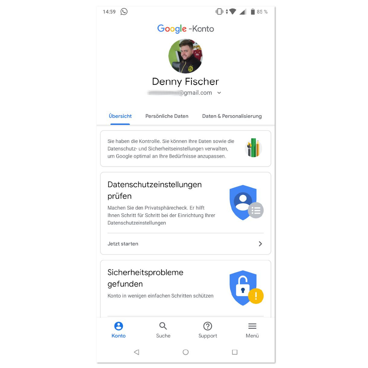 Google-Konto Update Juni 2018 (2)