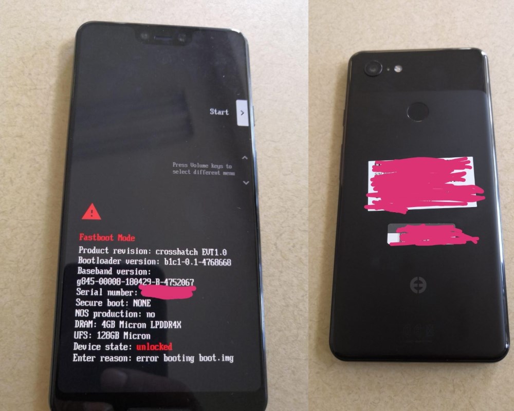 Google Pixel 3 XL Leak XDA Header