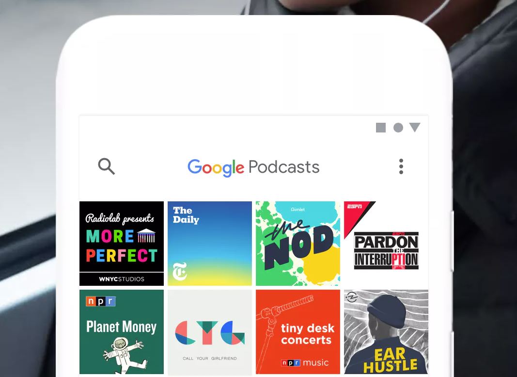 Google Podcasts Header